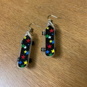 Star Skateboard Earrings